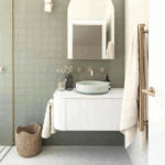 Bondi 900mm Satin White Fluted Wall Hung Curve Vanity - Image 3