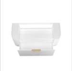 Bondi 1200mm Satin White Fluted Wall Hung Curve Vanity - Image 7