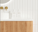 Bondi 1200mm Woodland Oak Fluted Curve Vanity - Image 7