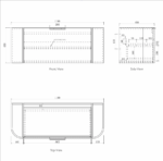 Bondi 1200mm Woodland Oak Fluted Curve Vanity - Image 11