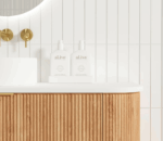 Bondi 1500mm Woodland Oak Fluted Curve Vanity - Image 10