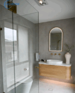 Bondi 1200mm Natural Oak Wall Hung Curve Vanity - Image 4