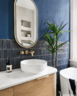 Bondi 1500mm Natural Oak Wall Hung Curve Vanity - Image 5