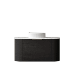 Bondi 900mm Black Oak Wall Hung Curve Vanity - Image 4