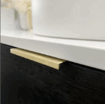Bondi 1200mm Black Oak Wall Hung Curve Vanity - Image 3