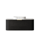 Bondi 1200mm Black Oak Wall Hung Curve Vanity - Image 4