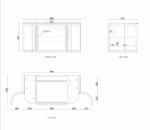 Hampshire 900mm Satin White Wall Hung Curve Vanity - Image 10