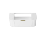 Hampshire 1200mm Satin White Wall Hung Curve Vanity - Image 8