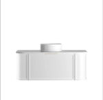 Hampshire 1200mm Satin White Wall Hung Curve Vanity - Image 7