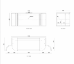 Hampshire 1200mm Satin White Wall Hung Curve Vanity - Image 12