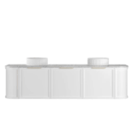 Hampshire 1800mm Satin White Wall Hung Curve Vanity - Image 5