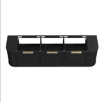 Hampshire 1800mm Satin Black Wall Hung Curve Vanity - Image 3