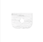 Hampshire 600mm Satin Black Wall Hung Curve Vanity - Image 8