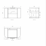 Bondi 750mm Woodland Oak Fluted Curve Vanity - Image 9