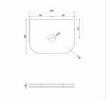 Havana 600 Sable Walnut Fluted Wall Hung Fluted Curve Vanity - Image 16