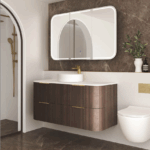Havana 1200mm Sable Walnut Fluted Wall Hung Fluted Curve Vanity - Image 4