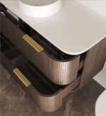 Havana 1200mm Sable Walnut Fluted Wall Hung Fluted Curve Vanity - Image 5