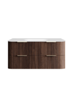 Havana 1200mm Sable Walnut Fluted Wall Hung Fluted Curve Vanity - Image 10
