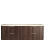 Havana 1800mm Sable Walnut Fluted Wall Hung Fluted Curve Vanity - Image 11