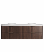 Havana 1800mm Sable Walnut Fluted Wall Hung Fluted Curve Vanity - Image 8