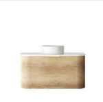 Bondi 900mm Natural Oak Wall Hung Curve Vanity - Image 7