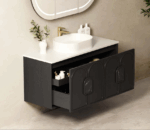 Laguna Mark II 1200mm Black Oak Wall Hung Vanity - Image 8