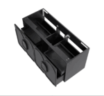 Laguna Mark II 1200mm Black Oak Wall Hung Vanity - Image 7