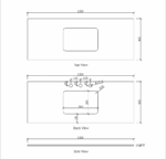 Laguna Mark II 1200mm Black Oak Wall Hung Vanity - Image 14