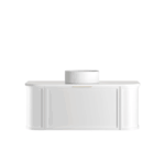 Hampshire 1200mm Satin White Wall Hung Curve Vanity - Image 11