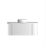 Hampshire 1200mm Satin White Wall Hung Curve Vanity - Image 6