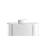 Hampshire 1200mm Satin White Wall Hung Curve Vanity - Image 9