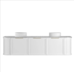Hampshire 1800mm Satin White Wall Hung Curve Vanity - Image 8