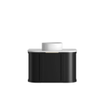 Hampshire 750mm Satin Black Wall Hung Curve Vanity - Image 10