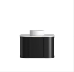 Hampshire 750mm Satin Black Wall Hung Curve Vanity - Image 9