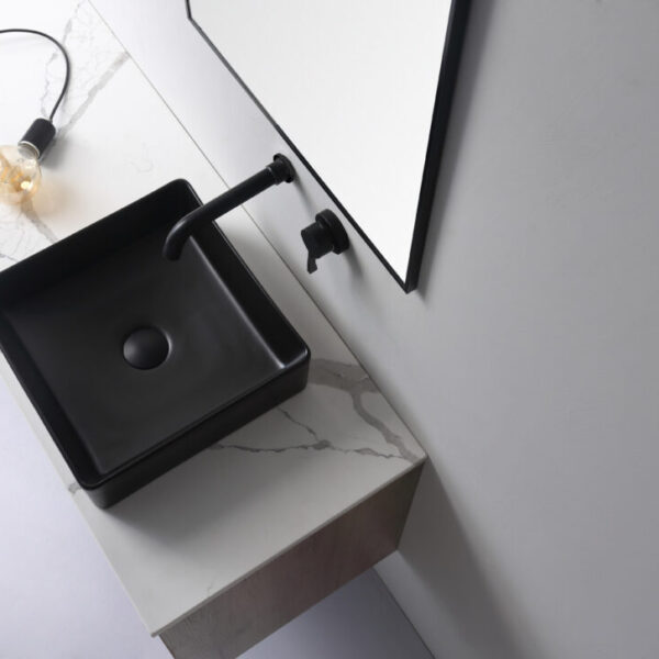 Macleod Matt Black 365x365x110mm