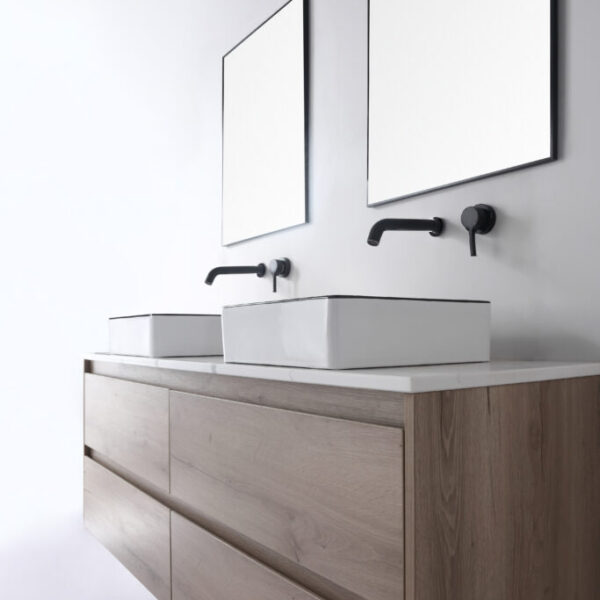 MACLEOD WHITE WITH BLACK EDGE 365x365x110mm