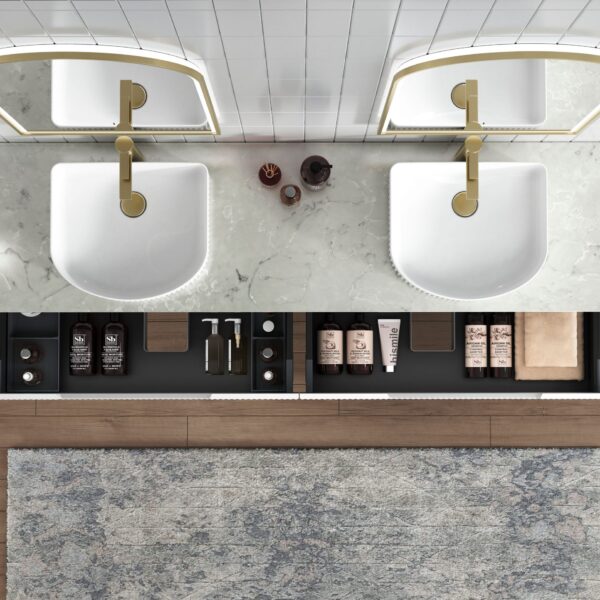 Cyrus Gloss White 415x365x120mm