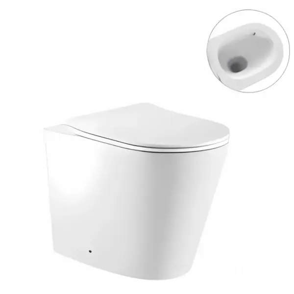 Zero Tornado Toilet Suite With Square Flush Buttons