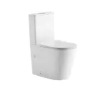 Zero Extra High Rimless WhirlPool Flushing Back to Wall Toilet Suite - Image 3
