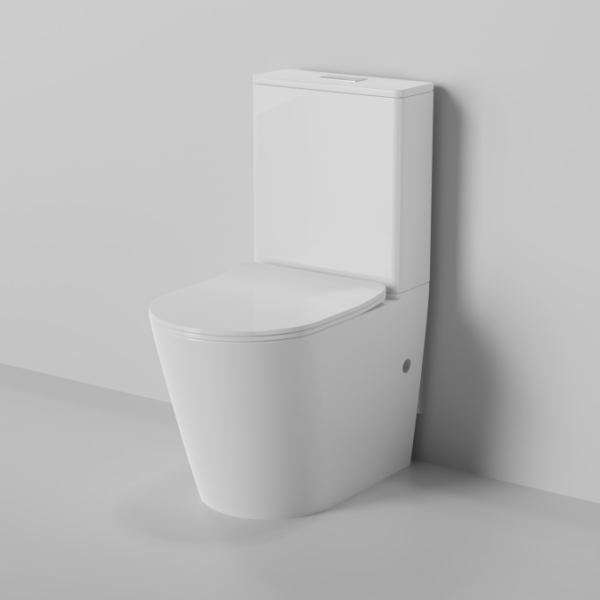 Zero Extra High Rimless WhirlPool Flushing Back to Wall Toilet Suite