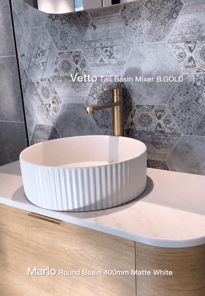 Bondi 900mm Natural Oak Wall Hung Curve Vanity