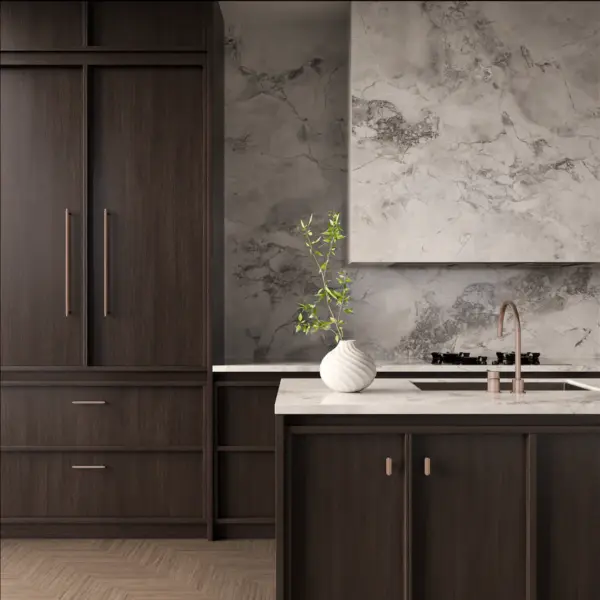 Öppen Round Pull 520mm Cabinet Handle (Brushed)