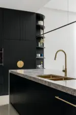 Round Piccola Pull Out Kitchen Mixer Tap