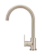 Round Gooseneck Kitchen Mixer Tap with Paddle Handle - Image 21