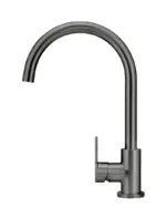 Round Gooseneck Kitchen Mixer Tap with Paddle Handle - Image 18