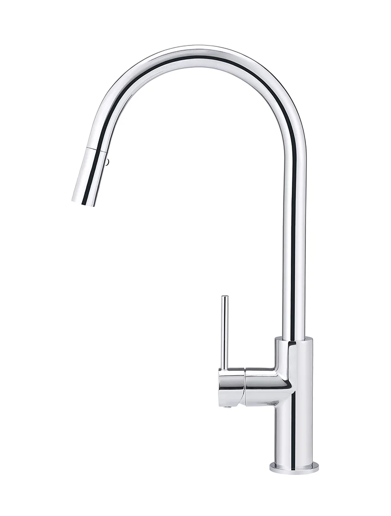 Round Piccola Pull Out Kitchen Mixer Tap - Image 3