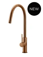 Round Piccola Pull Out Kitchen Mixer Tap - Image 9