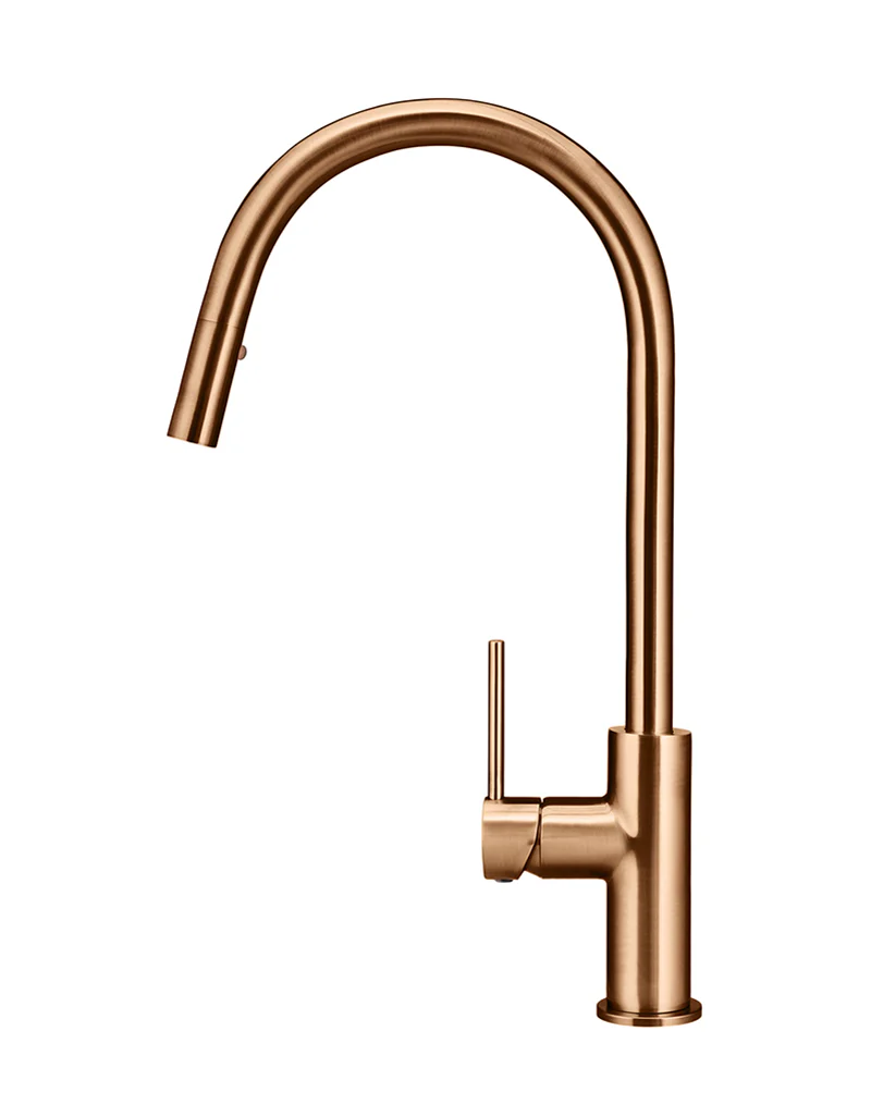 Round Piccola Pull Out Kitchen Mixer Tap - Image 8