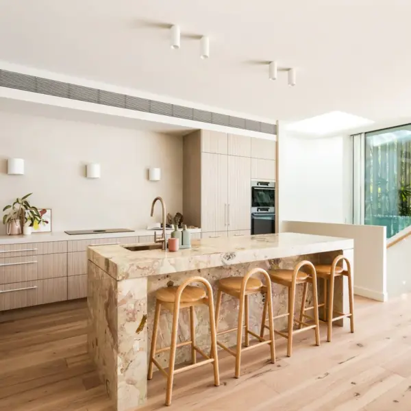 Round Paddle Piccola Pull Out Kitchen Mixer Tap