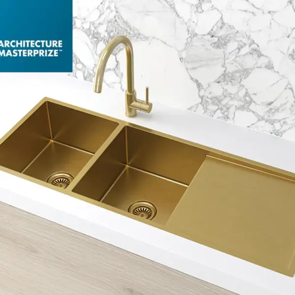 Lavello Kitchen Sink - Double Bowl & Drainboard 1160 x 440